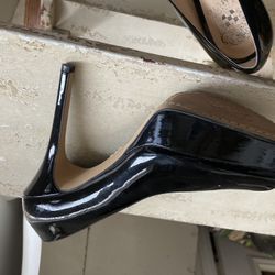 Gorgeous Black Lack Peep Toe Stiletto Heels NEW