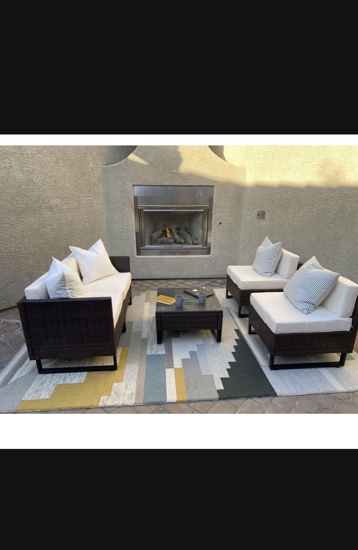 Patio set, outdoor patio sectional, conversation set, Patio Furnitur, 