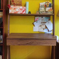 Ladder Desk With Shelves And Drawer