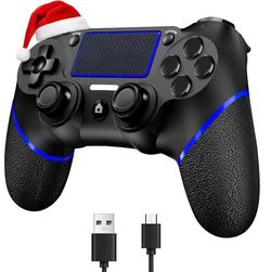 SZDILONG Wireless Controller for PS4 - Upgraded Gamepad Compatible with PlayStation 4 Pro Slim and Windows PC - Black New In Box