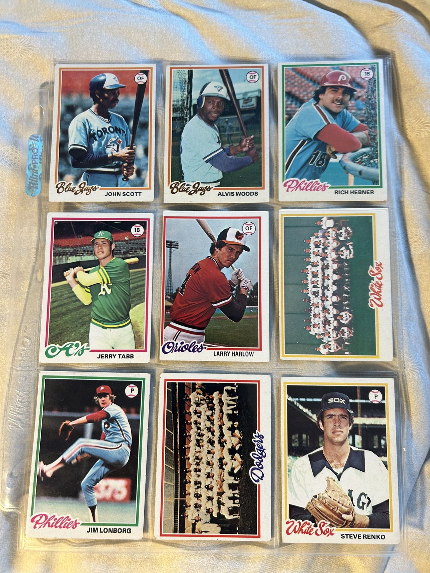 Lot Of 9 1978 Topps Baseball Set Starter