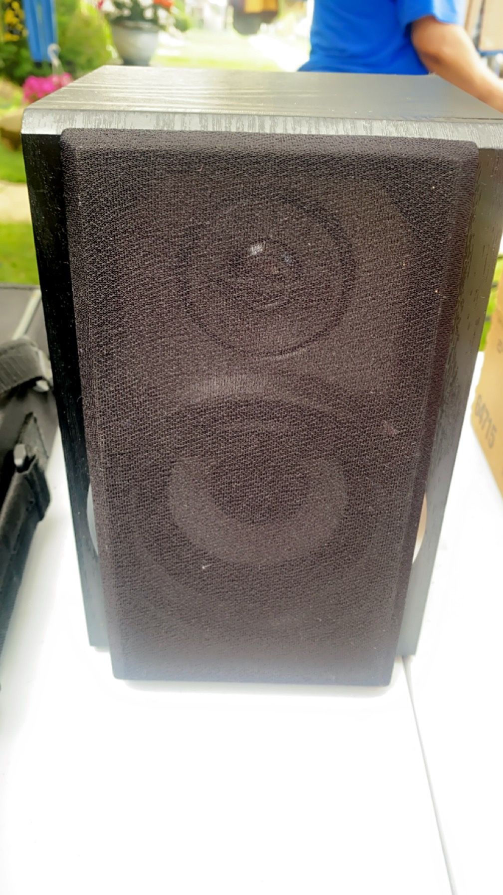 Two Small Black Sub Woofer 