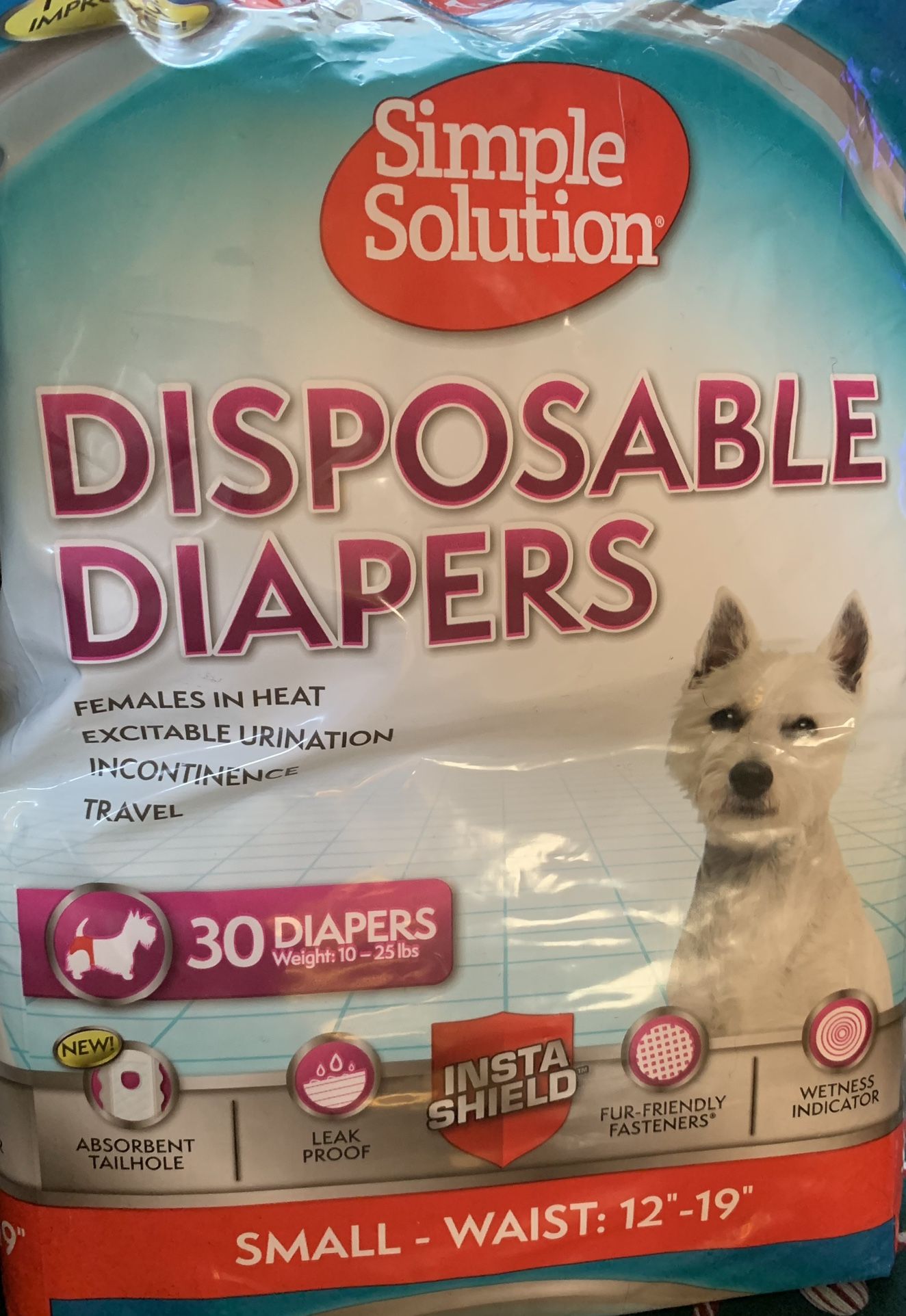 Small Female Dog Disposable Diapers