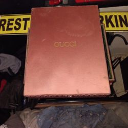 Vintage Pink Gucci Satin Storage Box