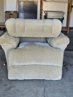 Oversized Upholstered Recliner Chair