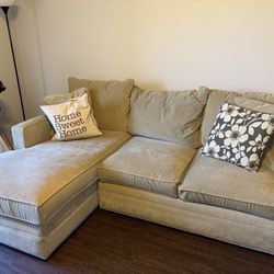 Tan Couch, L-Section 