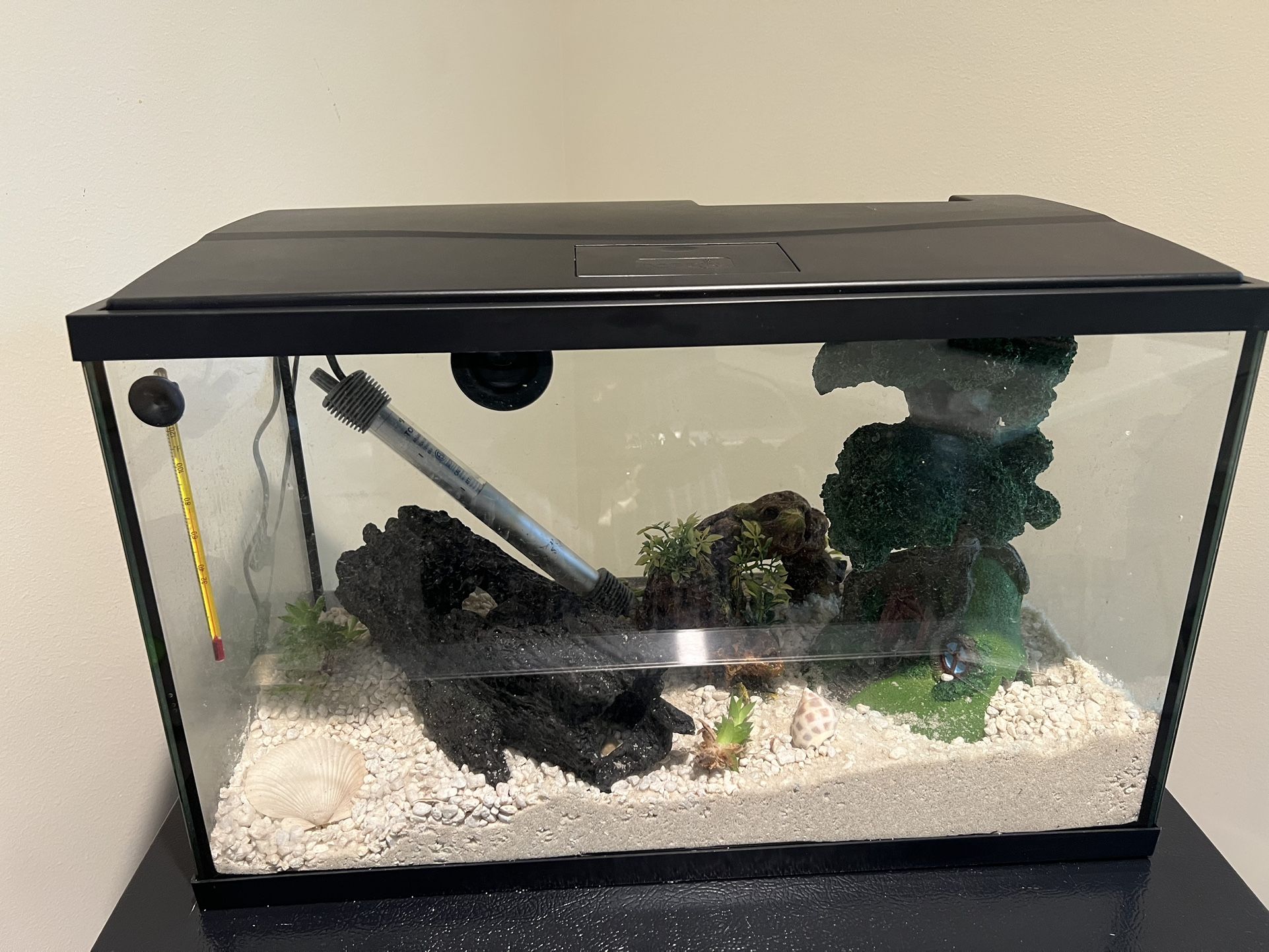 Fish Tank + Decorations + Accessories For sale - $100