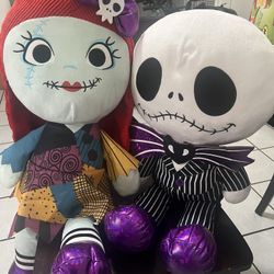 Giant Disney Jack And Sally Plush