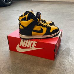 Nike, dunk High Retro, university  Gold/black-white, 8