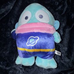 Sanrio Hangyodon Hero Costume Standing Style Plush 13.8in Round1 Exclusive NWT