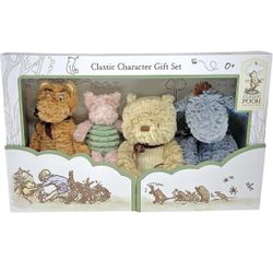 Disney Baby Classic Winnie The Pooh and Friends 4 Piece Plush Collector Set Stuffed Animals