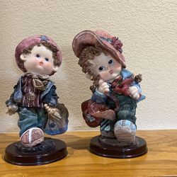 Italian “His And Her” Set Both 10 1/2 Inches Tall 