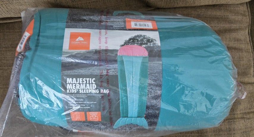 New Ozark Trail Kids Sleeping Bag - Mermaid