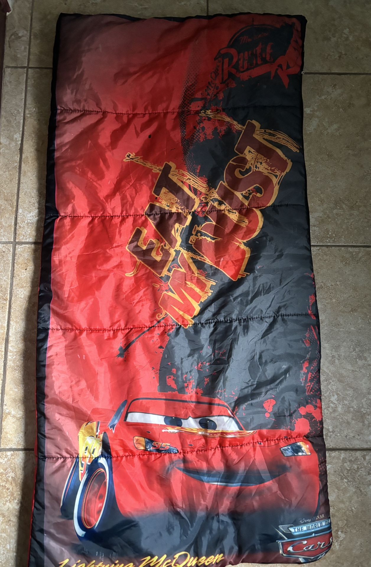 Pixar Disney Cars Lightning McQueen Sleeping Bag