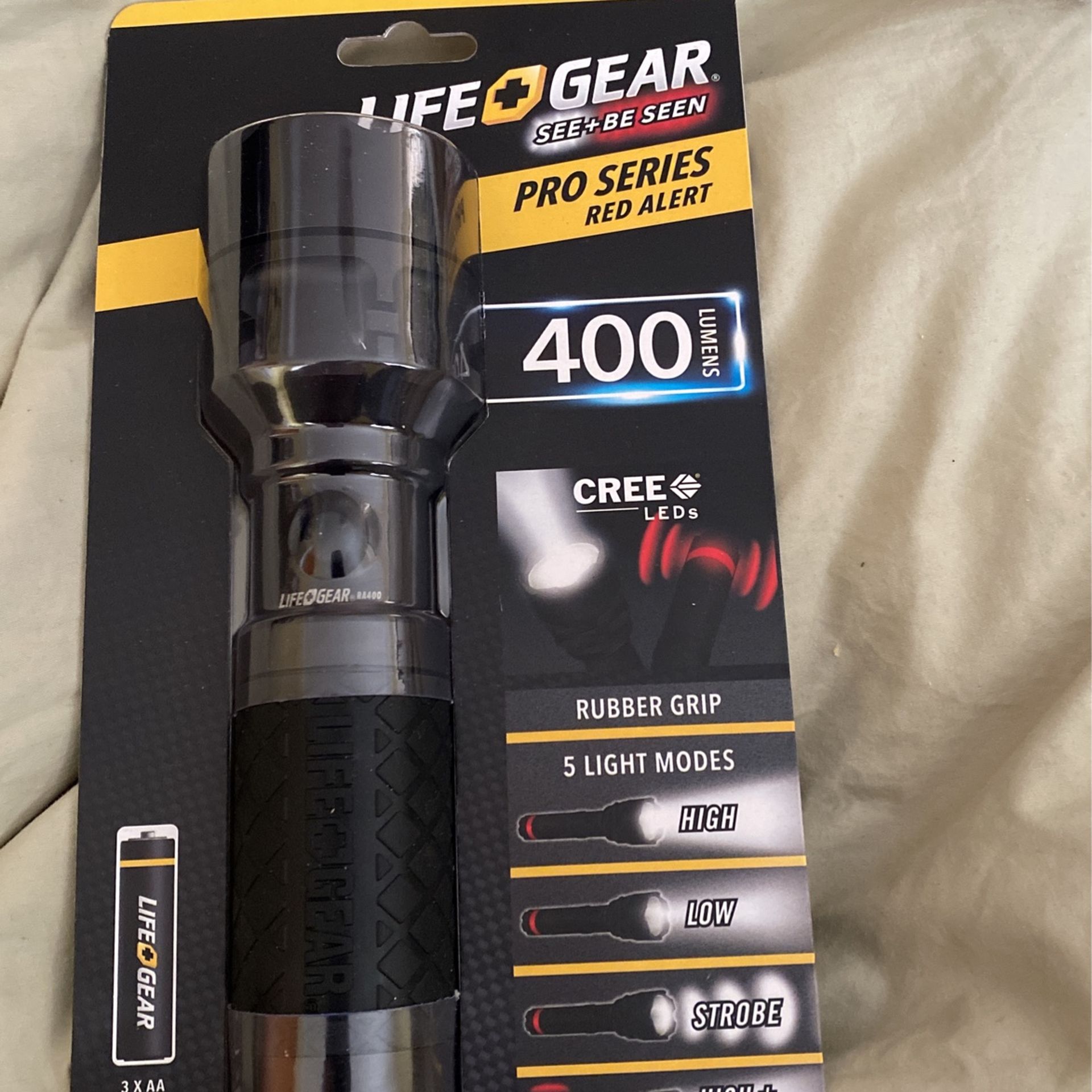 Emergency Flashlight With Batteries