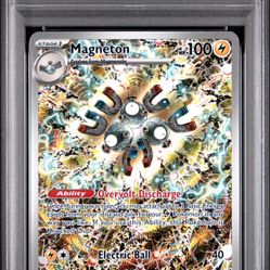 2024 POKEMON SVP SURGING SPARKS POKEMON CENTER ETB PROMO #159 MAGNETON PSA 10
