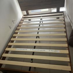 wooden bed frame full size