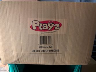 Playz 500 plastic balls