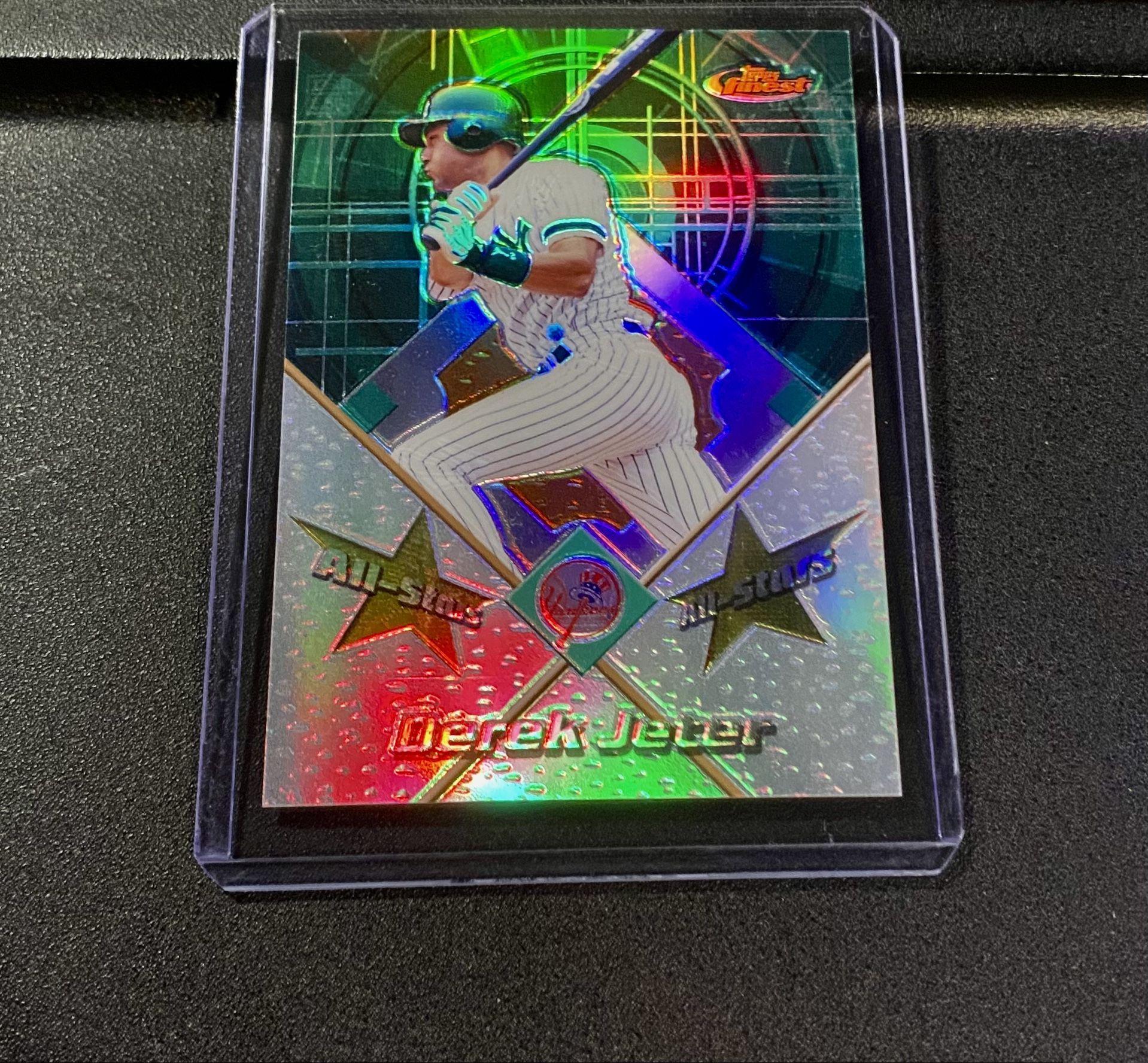 Derek Jeter Topps Finest Green Refractor *Rare