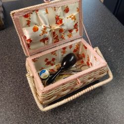 Vintage. Sewing Basket. & Few Items
