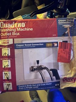 QuadTRO Washing Machine Outlet Box