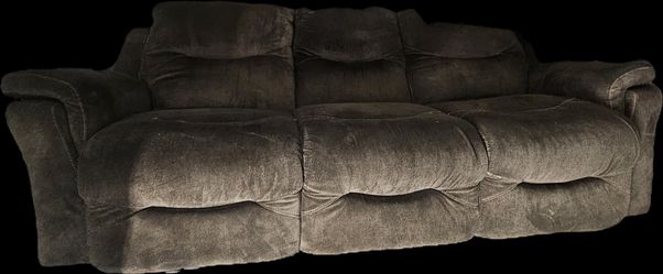 Plush Suede Sofa – Easy Pickup, Priced to Sell!