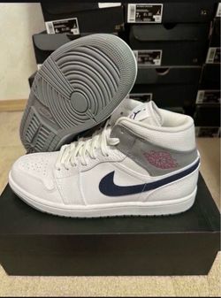 Air Jordan 1 Mid PI Paris White Midnight Navy DR8038-100 Size 10.5 Brand New
