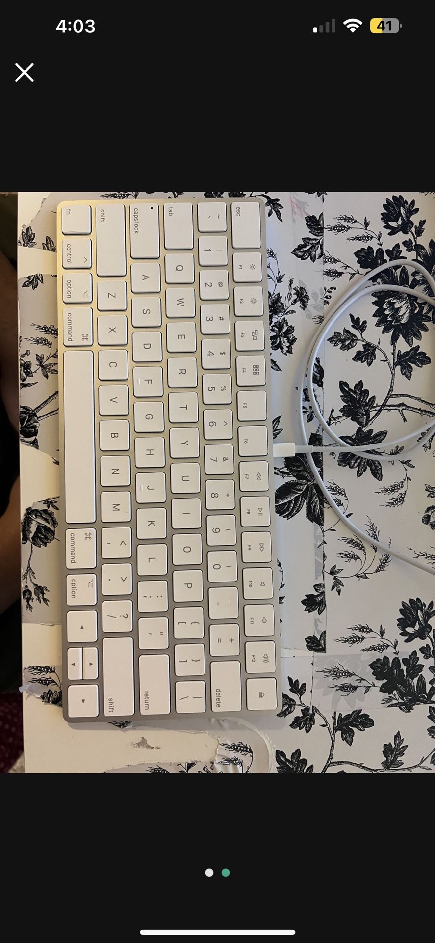 Mini Apple Wired Keyboard Models 1644