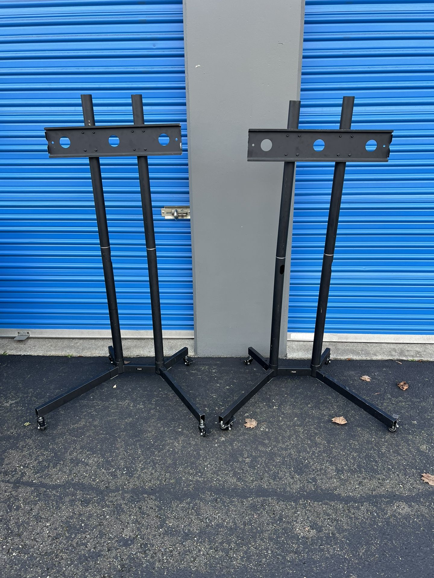 Mobile TV Cart for 32 to 83 inch Screens up to 110 lbs, LCD LED OLED 4K Smart Flat