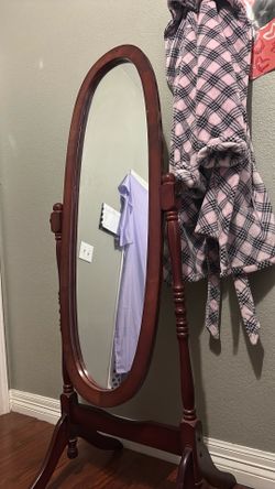 Brown vintage mirror