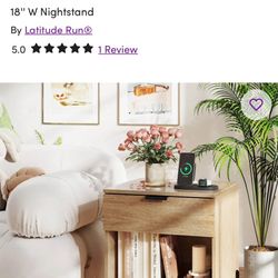 18’ Nightstand New  Wayfair