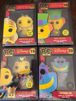 Disney Pin Set of 4 Funko Style