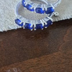 Silver Stones Earings 