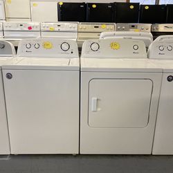 Electric Washer Dryer Set  used as  new both Works Perfectly Very Clean 1216 Hartford Turnpike Vernon CT 