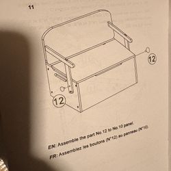 Kids Wooden Bench / Table With Storage 