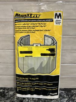 3-pack of MULTI FIT Replacement Dust Bags - Fit Most 10-14 Gallon Shop-Vac Wet/Dry Vacs - New In Bag