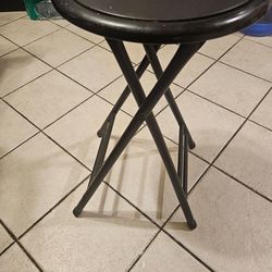 Bar folding stool black