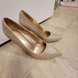 Gold Pumps Size 7.5