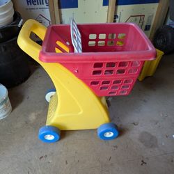 Plastic Kids Toddler Shopping Cart
