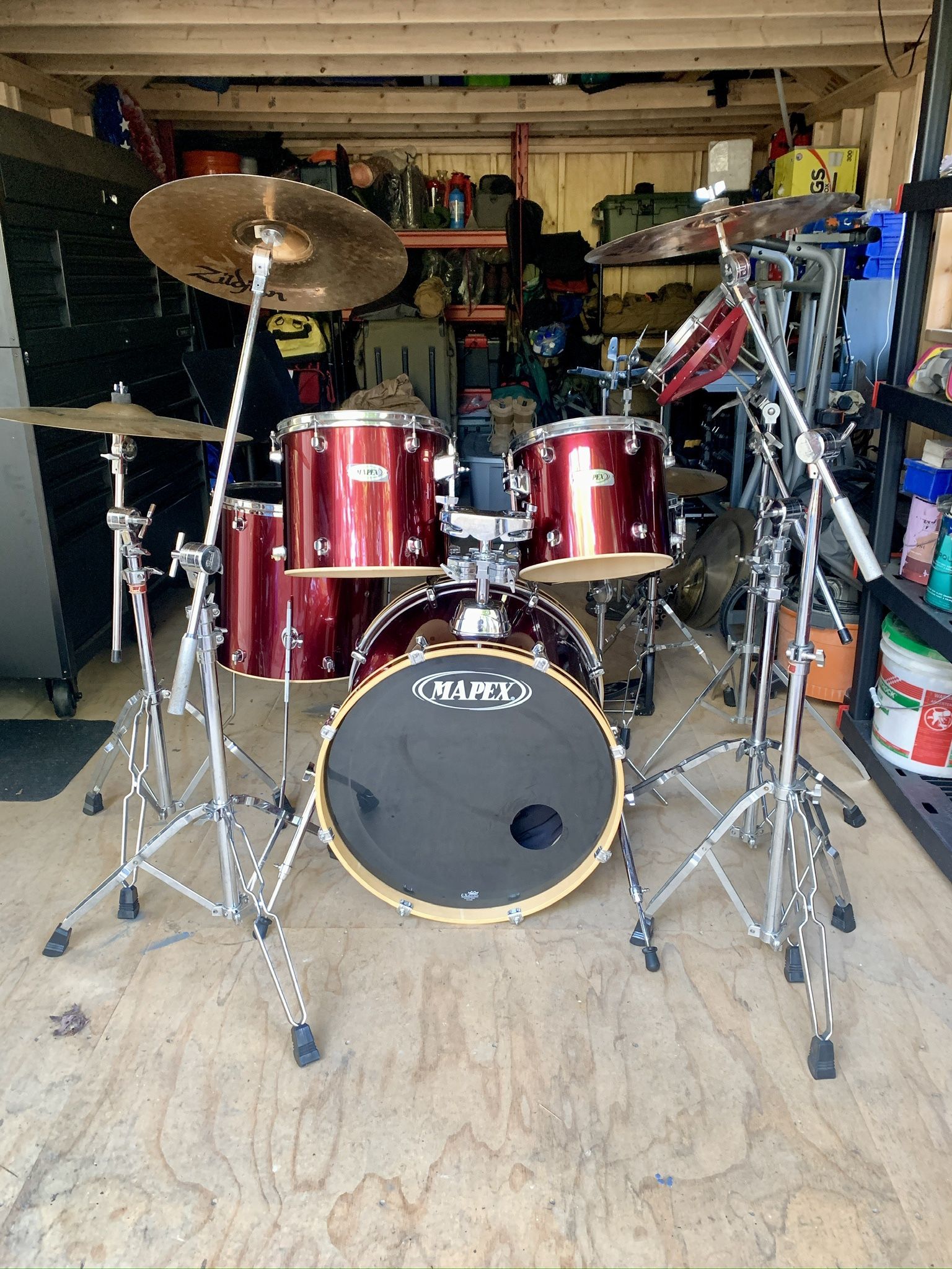 5 Piece Drum Set