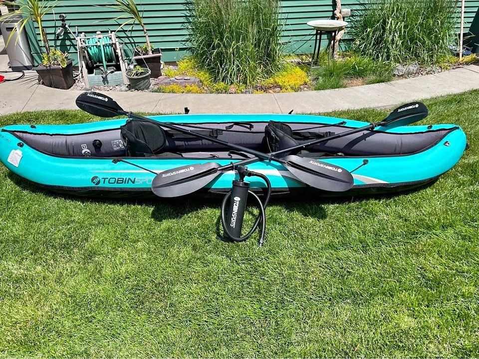 Tobin Sport Inflatable 2 Person Kayak for Sale in Mesa, AZ OfferUp