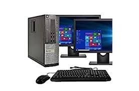 Dell Business Computer With Two LCD