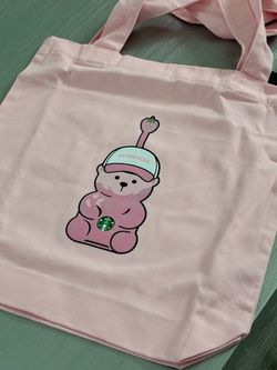 Starbucks Pink Bearista Tote Bag 2026 NWT