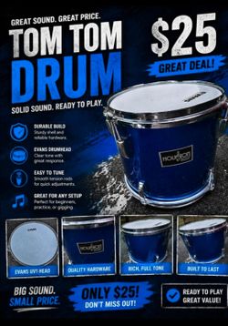 Tom Tom Drum – $25