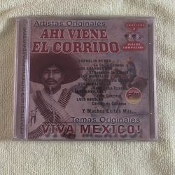 AHI VIENE EL CORRIDO VIVA MEXICO RARO CD NUEVO 