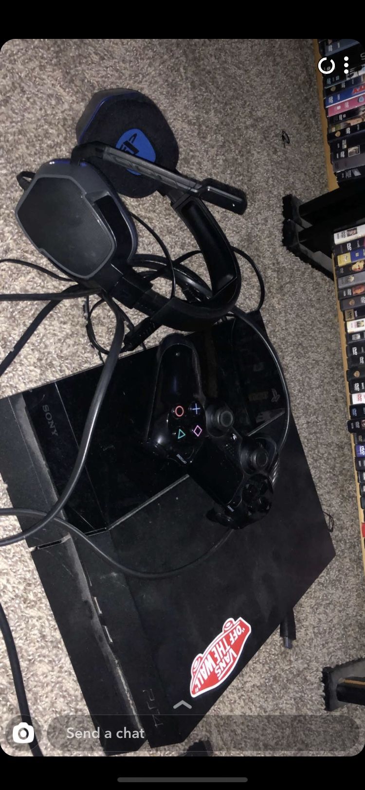 Ps4 with headset and controller