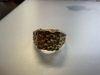 14k Gold Nugget Ring