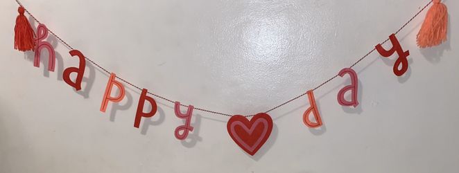 Valentine days banner prop