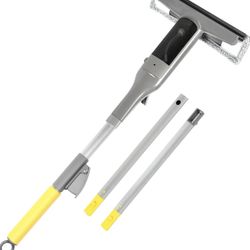 3-in-1 Window Squeegee Cleaner with Built-in Sprayer & Scrubber - Professional Glass Cleaning Tool for Outdoor Surfaces