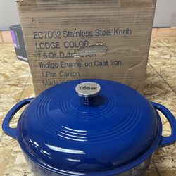 Stainless Steel Cooking Pot with Lodge-Color Knob